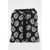 Dolce & Gabbana Printed Fabric Drawstring Bag Black