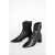 Saint Laurent 5Cm Leather Ankle Boots Black