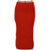 Calvin Klein 205W39NYC Rib-Knit Midi Skirt RED