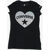 Converse Heart Printed T-Shirt Black