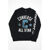 Converse All Star Embroidered Crew-Neck Sweatshirt Black