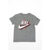 Nike Logo-Print T-Shirt Gray