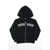 DSQUARED2 Hooded And Zipped Printed Sweatshirt Black