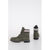 Timberland Marni Leather Combat Boots Military Green
