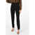 Saint Laurent Virgin Wool High Waist Slim Fit Pants Black