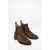 Ralph Lauren Polo Suede Pull On Ankle Boots Brown