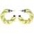 Bottega Veneta Braided Hoop Earrings GREEN