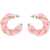 Bottega Veneta Braided Hoop Earrings PINK