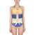Alberta Ferretti One Piece Swimsuit With Tie Dye Print MULTICOLOUR