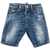 Dsquared2 Kids Vintage Effect Distressed Shorts Blue