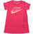 Nike Kids Logo-Print Short Sleeve Dress Pink