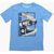 Converse All Star Logo-Print T-Shirt Blue