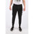 Neil Barrett Slim Fit Double Pleat Trousers With Elastic Ankle Band Black