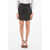 Neil Barrett Striped Mini A-Line Skirt Black & White