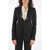 Rick Owens 1 Button Blazer With Coated Revers Black