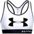 Under Armour Mid Keyhole Graphic Bra White