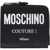 Moschino Square Wallet With Leather Logo BLACK
