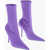 Balenciaga Spandex Sock Booties With Stiletto Heel 12Cm Violet