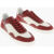 CORNELIANI Textile And Leather Low Sneakers Red