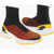 Neil Barrett Fabric Meteorite Sock Sneakers Multicolor