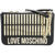 Moschino Love Leather Baguette Bag With Chain Shoulder Strap Black