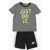 Nike T-Shirt And Shorts Set Gray