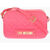 Moschino Love Ecoleather And Quilted Shoulder Bag Pink