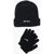 Nike Kids Hat And Gloves Set Black