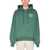 GCDS Sweatshirt With Embroidered College GREEN