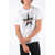 Neil Barrett Sport Star Cotton Maxi Printed Dropped Shoulder T-Shirt White