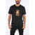 Neil Barrett Printed Kung-Fu Bear Slim Fit T-Shirt Black