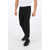 Neil Barrett Joggers Skinny Fit With Knitted Inserts Black