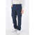 Kenzo Cotton Cargo Pants With Belt Loops Blue