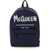 Alexander McQueen Metropolitan Backpack With Graffiti Logo NAVY O WHITE BLK
