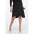 Alexander McQueen Asymmetrical Midi Skirt With Pleated Detail Black