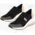 Michael Kors Slip On Sneakers With Logo Elastic Band And Metallized Detai Black