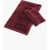 Diesel Home Linen Cotton 3Dlogo 2 Set Bath Towel Burgundy