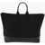 Alexander McQueen Leather Details Tote Bag With Removable Shoulder Strap Black