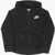 Nike Kids Logo Embroidered Hoodie Sweatshirt Black