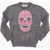 Philipp Plein Skull Embroidered Peyton Crew-Neck Sweater Gray