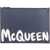 Alexander McQueen Leather Clutch BLUE