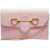 LOVE Moschino Clutch with logo Pink