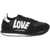 Moschino Love Embroidered Logo Walk 25 Sneakers With Suede Details Black