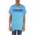 DSQUARED2 T-Shirt Cool Fit With Side Maxi Logo Light Blue