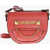 Moschino Love Faux Leather Crossbody Bag With Golden Details Red