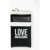 Moschino Love Faux Leather Wallet With Removable Shoulder Strap Black & White
