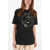 Diesel Crew-Neck T-Shirt Cl-T-Just-O With Maxi Print On The Front Black