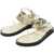 Paris Texas Python Printed Leather Brooklyn Lace-Up Sandals Beige