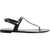 Stuart Weitzman Jelly T Strap Charm Sandals BLACK