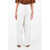 Dries Van Noten Single-Pleated Podium Cotton Palazzo Pants White